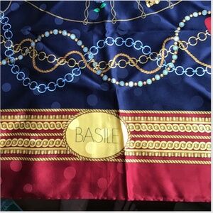 Basile hand rolled women  Silk Écharpe/scarf gorgeous print & colours